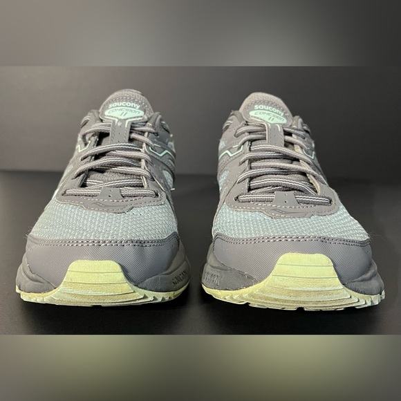 Saucony Cohesion 11 Gray & Mint Running Shoes, Women’s 7.5 - Picture 4 of 8